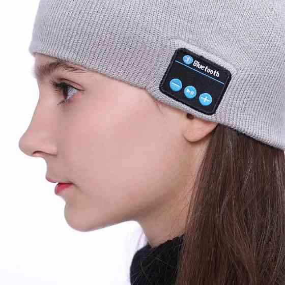 Портативна колонка шапки з bluetooth навушниками SPS Hat BT True. Колір: сірий HL-69 Івано-Франківськ