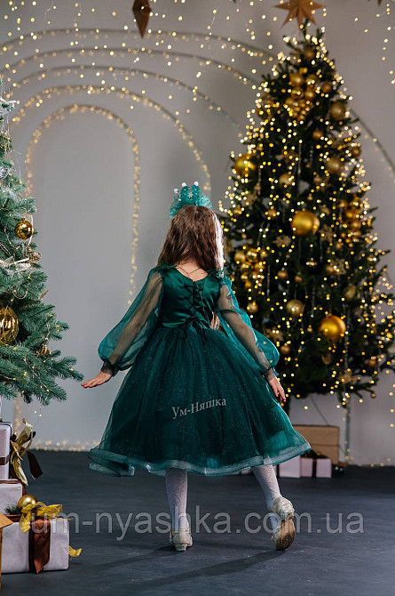 Зелене дитяче пишне плаття Ялинка Кривий Ріг - фото 6