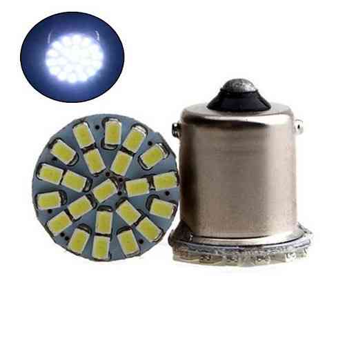 LED лампы 1156 BA15S P21W 22 SMD 5050, белый свет, комплект 2шт для авто, габаритов и поворотников Киев