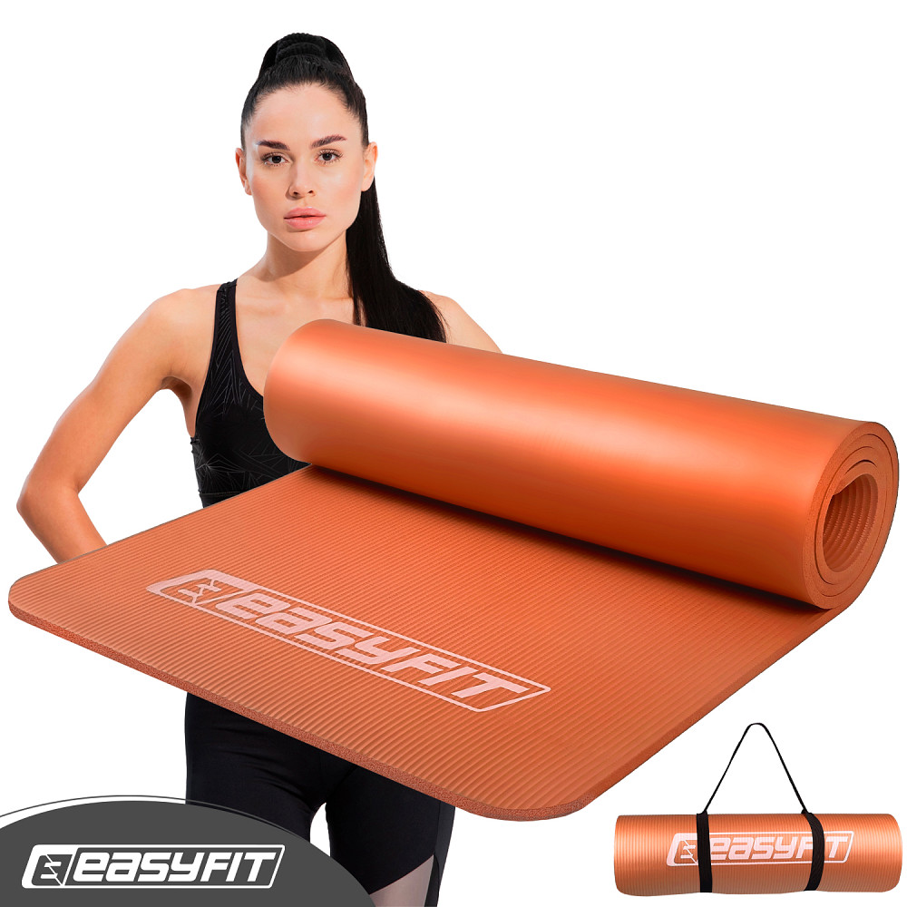 EasyFit Килимок для фітнесу та йоги EasyFit NBR 10 мм Помаранчевий Коломыя - изображение 1