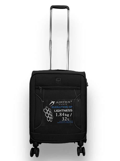 Чемодан тканевый AIRTEX 841 малый черный 4 колеса Киев - изображение 1