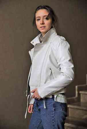 Куртка косуха женская весна/осень Белый 46 Харьков