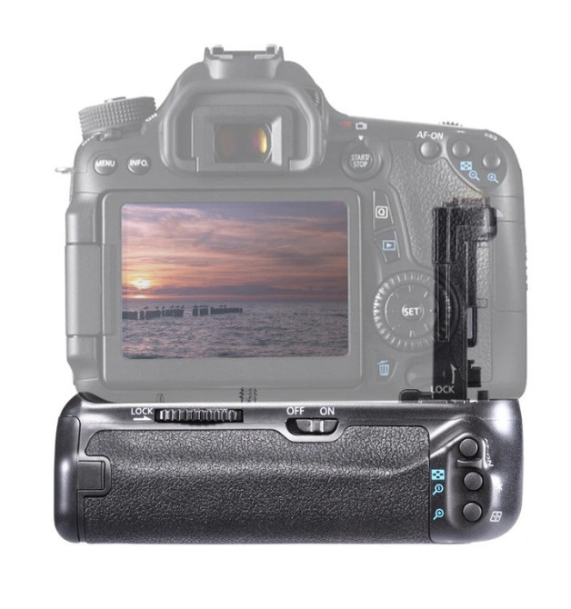 Батарейний блок Neewer BG-E14 (заміна) для камер Canon EOS 70D, 80D, 90D акумуляторний тримач, чорний Київ - фото 7