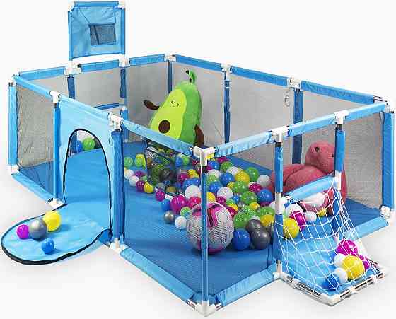 Дитячий манеж блакитний 180×120см Diego Київ