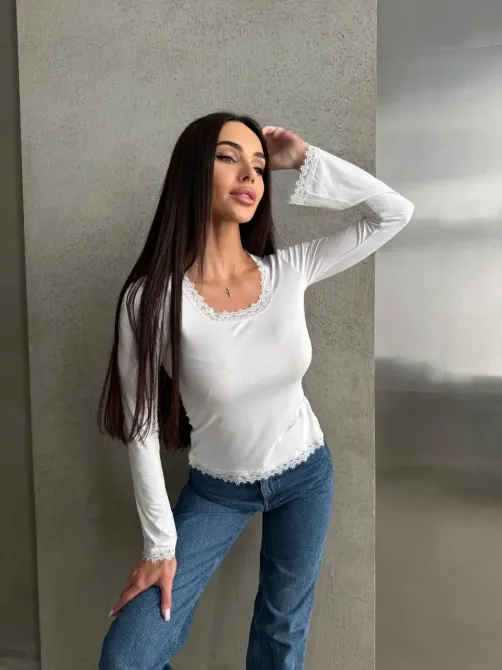 Женская блуза с кружевом Одесса - изображение 16