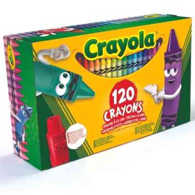 Карандаши цветные Crayola воскові, 120 шт зі стругачкою (52-6920) Винница