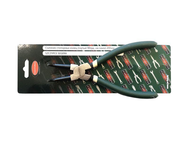 Знімач стопорних кілець вигнутий на стиск (90 °, L-180мм), в блістері Одеса - фото 1