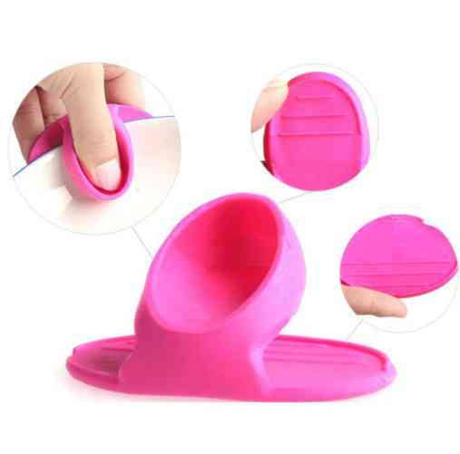 Силиконовая прихватка для горячего розовая Киев