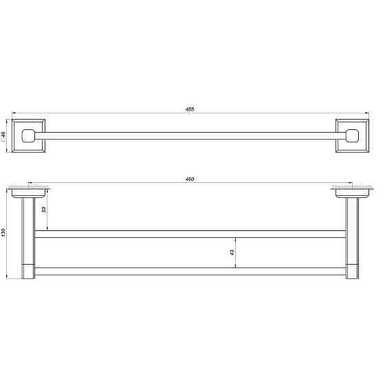 Тримач рушників TOPAZ TKB 9911/45 Луцк