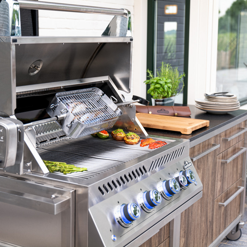 Вбудований газовий гриль Napoleon 700 Series BIG32 з вертілем нерж сталь BIG32RBPSS-1 Код: 010719 Рівне - фото 10