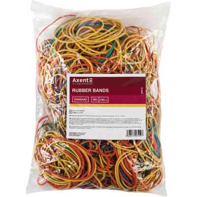 Резинки для денег Axent Standard цветные, 500 г (D4612) Винница