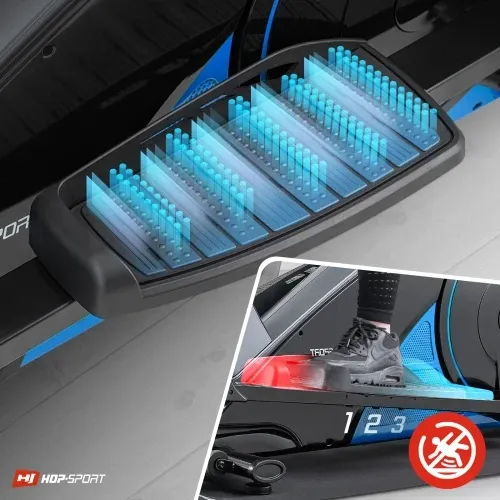 Орбітрек електромагнітний + мат Hop-Sport 060C чорно-синій Київ - фото 9