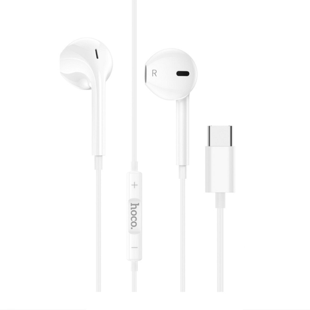 Навушники HOCO M101 Crystal joy Type-C wire-controlled digital earphones with microphone White Київ - фото 1