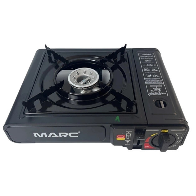 Газовая плита Marc EM BDZ-155-A 2.3кВт c пьезоподжигом и кейсом Черный Киев - изображение 1