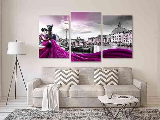 Модульная картина в гостиную / спальню Закохані   Art-599_3 70x130 см Киев