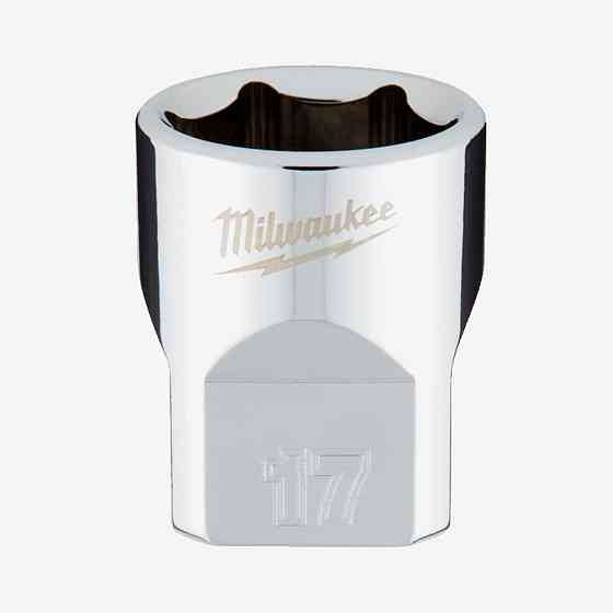 Головка хромированная метрическая 3/8'' MILWAUKEE, 17мм Одесса