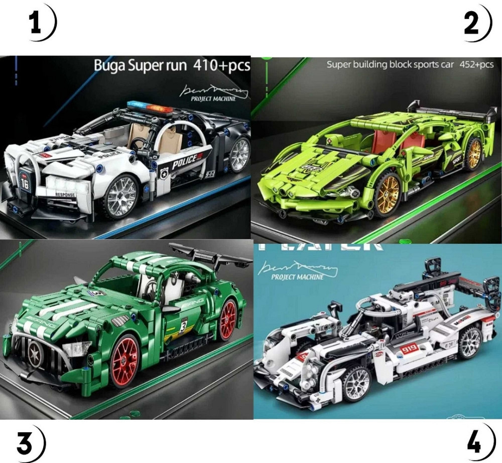 Конструктор машинки Technic - Lamborghini , Bugatti, Mercedes, Camaro. Київ - фото 8