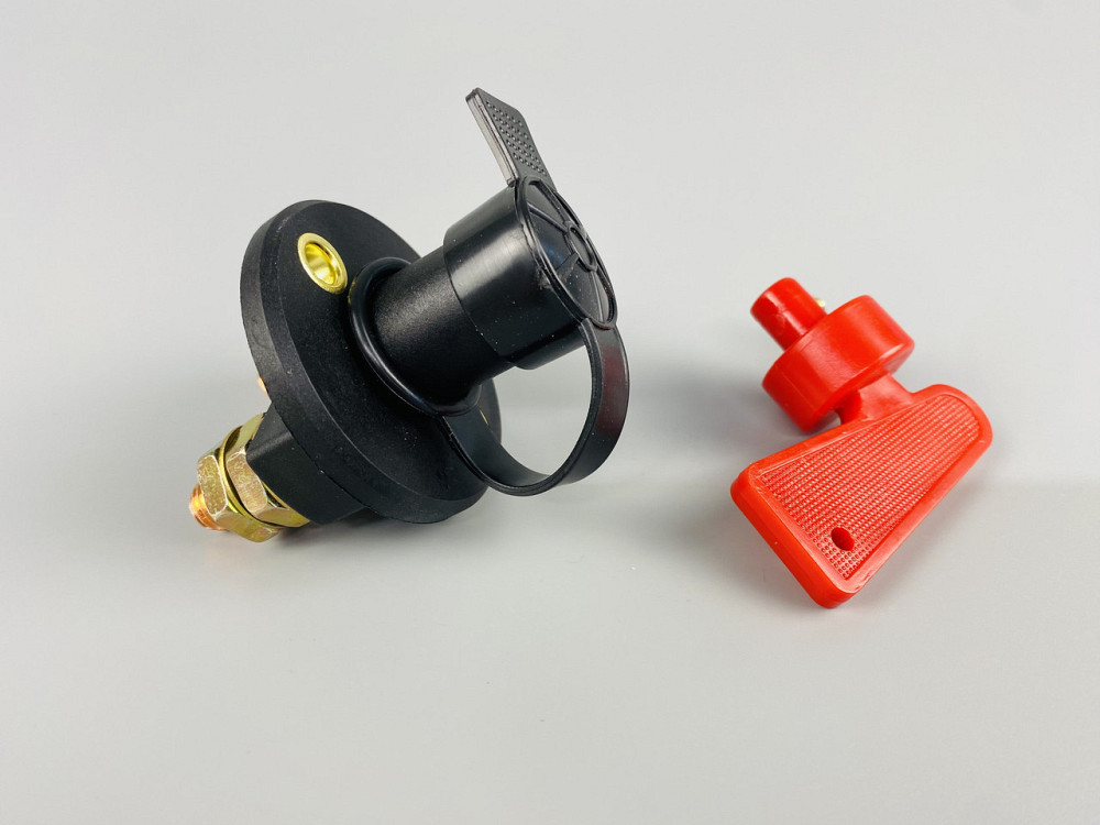 Вимикач маси універсальний, механічний 12/24 В (червона мідь) 80A. М10 — мідний болт Мукачево - фото 2