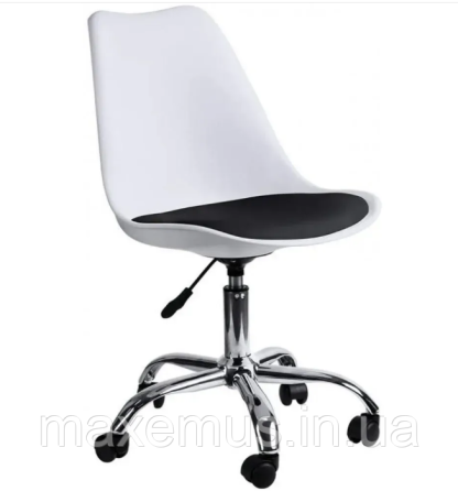 Офисное кресло для работы за компьютером В 48 7 ортопедическое кресло для дома и офиса белое с черным Мостиска
