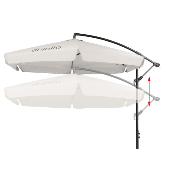 Парасолька садова Di Volio EMPOLI 300см кремова Київ