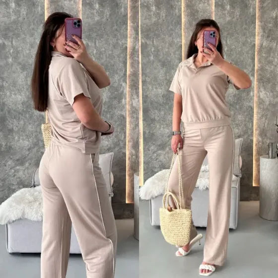 Жіночий костюм поло з брюками та лампасами Одеса