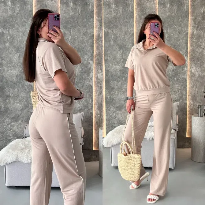 Жіночий костюм поло з брюками та лампасами Одеса - фото 1