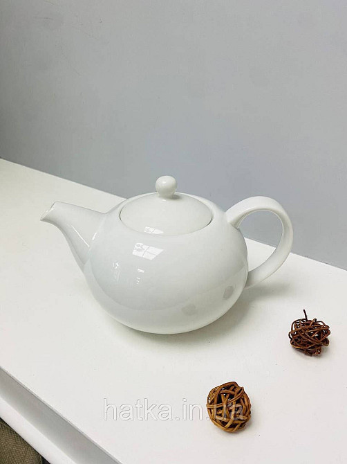 Чайник заварювальний Olens "Вайт" 1200 мл керамічний білий для дому та ресторану Київ - фото 2