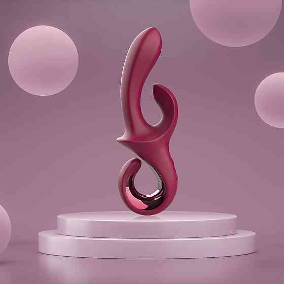 Вибратор-кролик Dreamtoys Glam Duo Vibrator с ручкой крючком, 22.7 х 4.2 см Sex Aura Киев