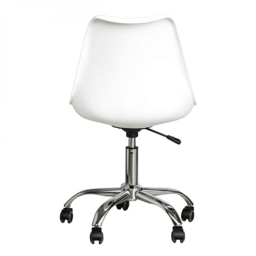 Кресло офисное компьютерное B-487 на колесиках рабочее для компьютера офиса дома Белый Киев - изображение 6