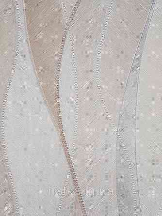 Шпалери вінілові на флізеліні гарячого тиснення DU&KA 1.06х10 вензель основа під штукатурку сірі коричневі Київ