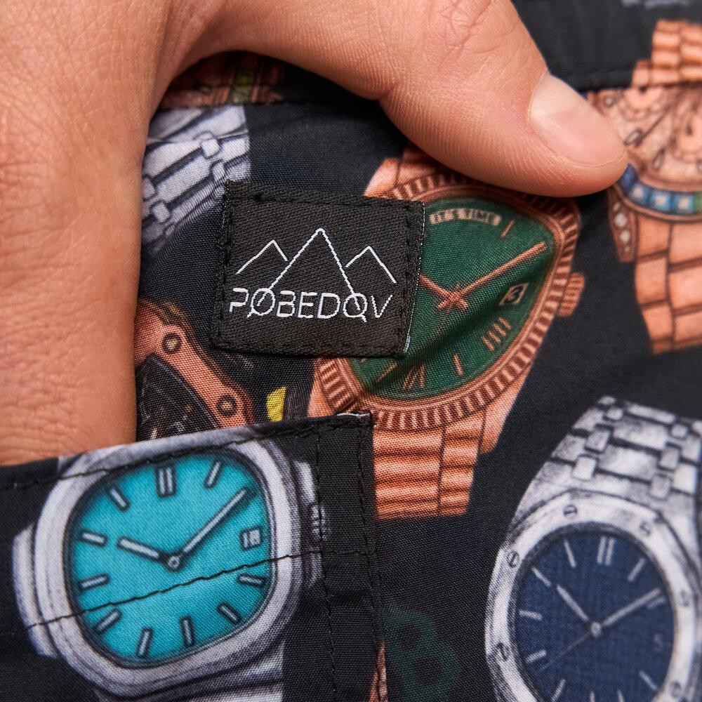 Принтованные мужские шорты для плавания Pobedov Pool day Hodynnyky Киев - изображение 8