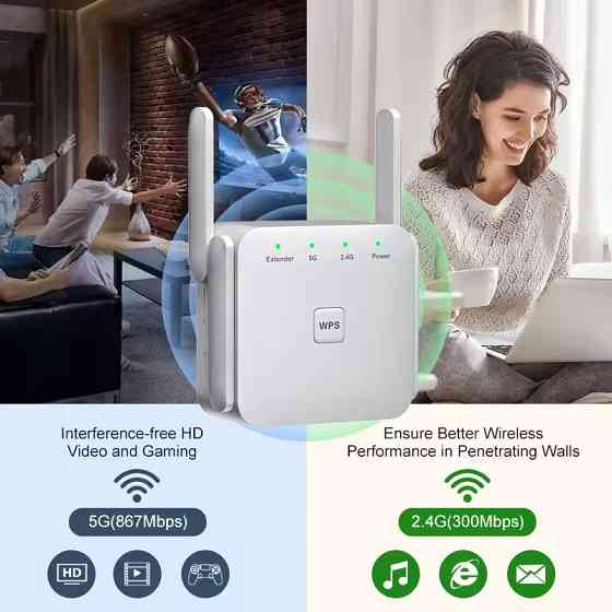 Точка доступу Fenvi FWD-R1208U Wi-Fi Repeater Booster 2.4G/5GHz Харьков