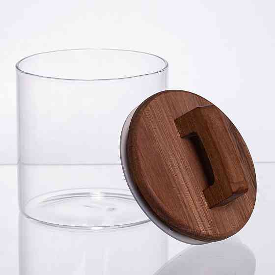 Банка для сипучих продуктів з бамбуковою кришкою 700 мл Київ