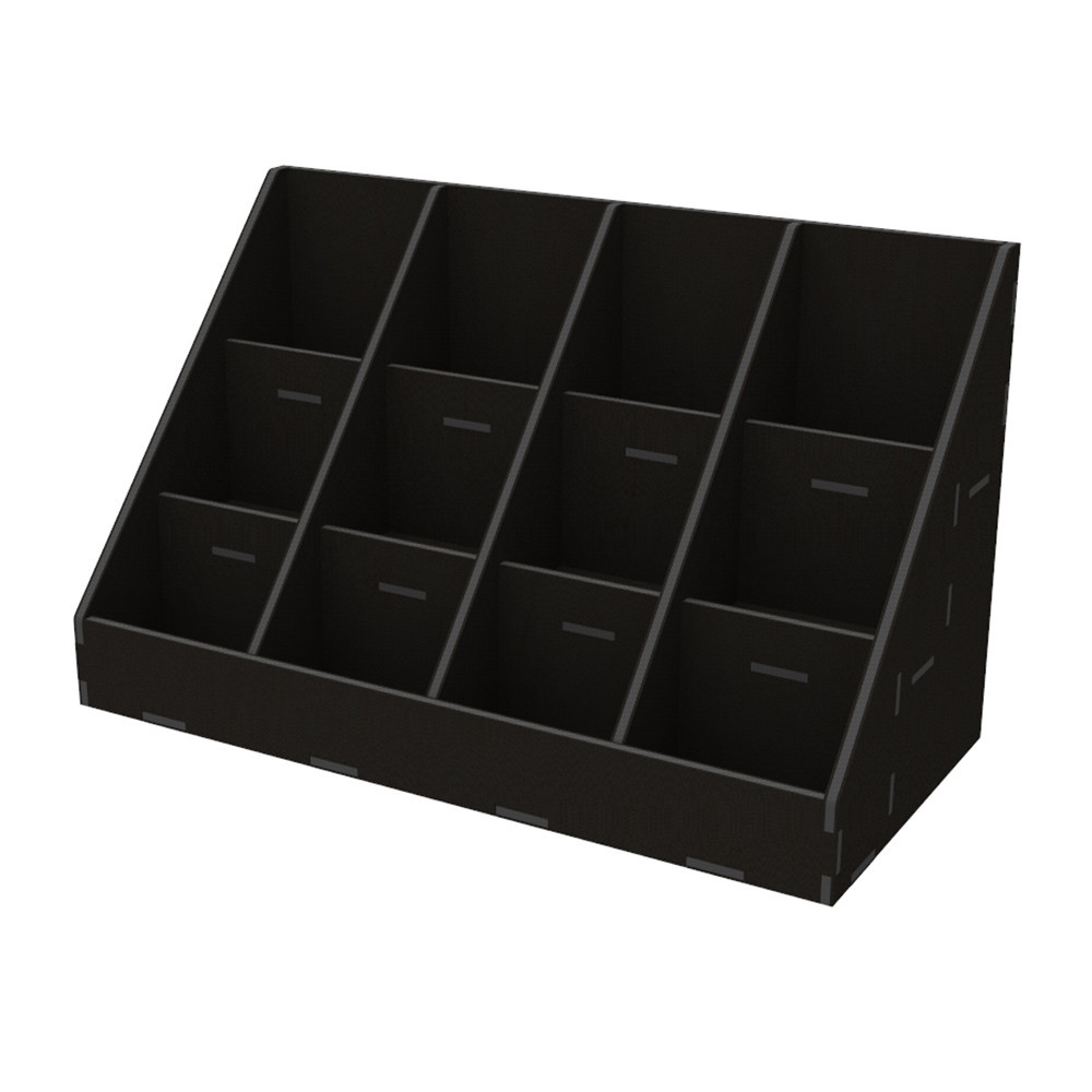 Органайзер EKOSTAR  для чаю і пакетів 70х90 - 12 комірок чорний Київ - фото 1