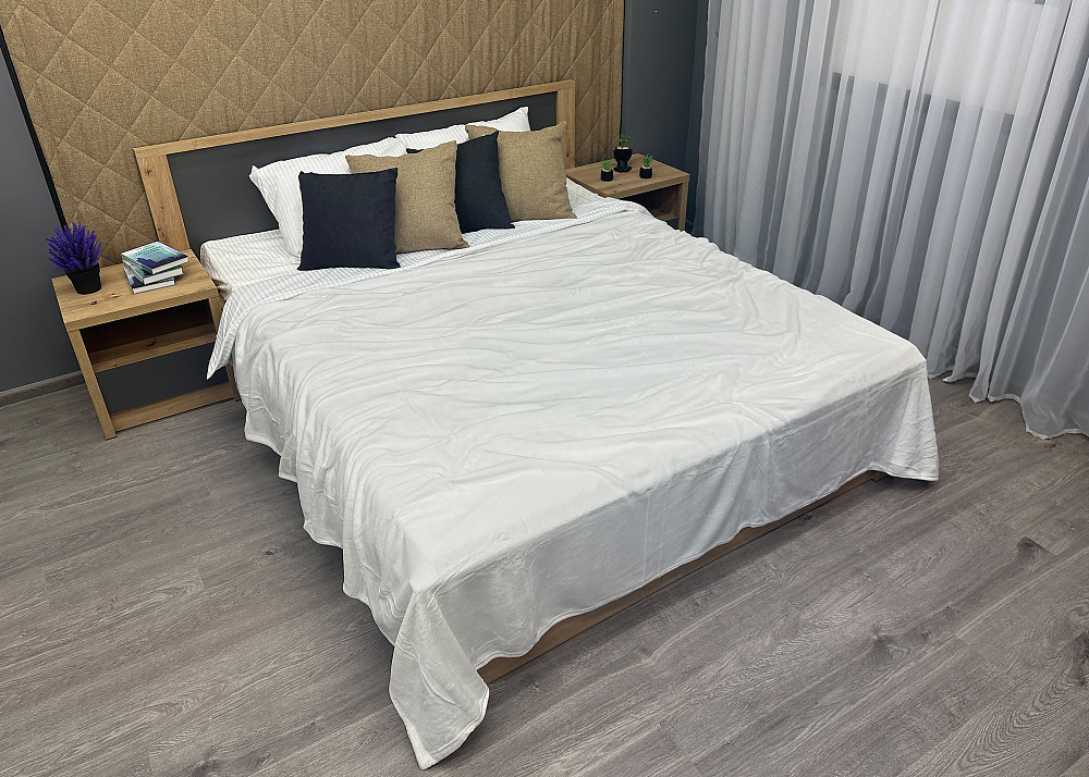 Плед-покривало 160х200 см (+-5см) Білий (87-046) Київ - фото 2