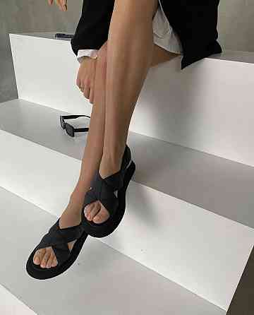 RONE Босоніжки жіночі RONE 0121 чорні (літо, шкіра натуральна матова) (5126) Коломия