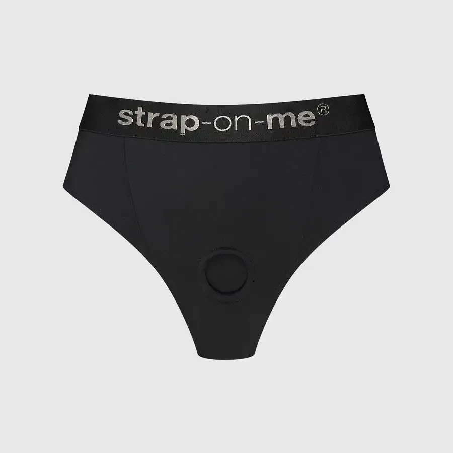 Трусики с фиксацией дилдо Strap-On-Me Harness Lingerie Idole - L - Black Львов - изображение 1