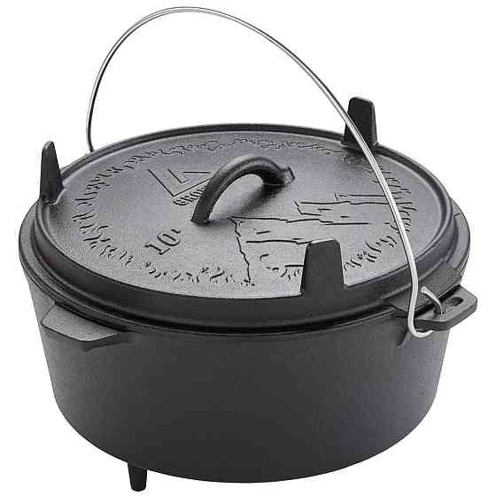 Казан с крышкой Groenberg Askja Pot 33 cm / 10 L Black (266018) Вінниця