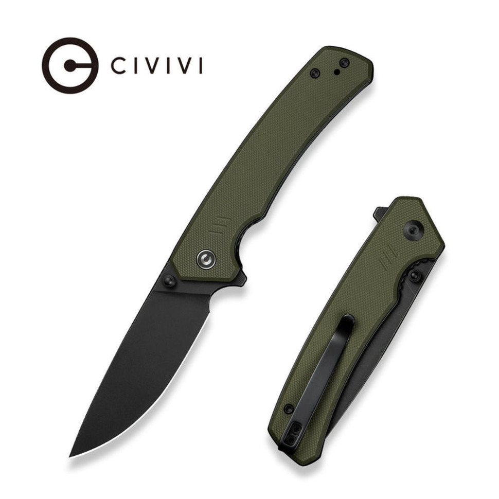 Ніж складаний туристичний Civivi Merit, (8.3 см) 14C28N / G10 темно-зелений Київ - фото 10