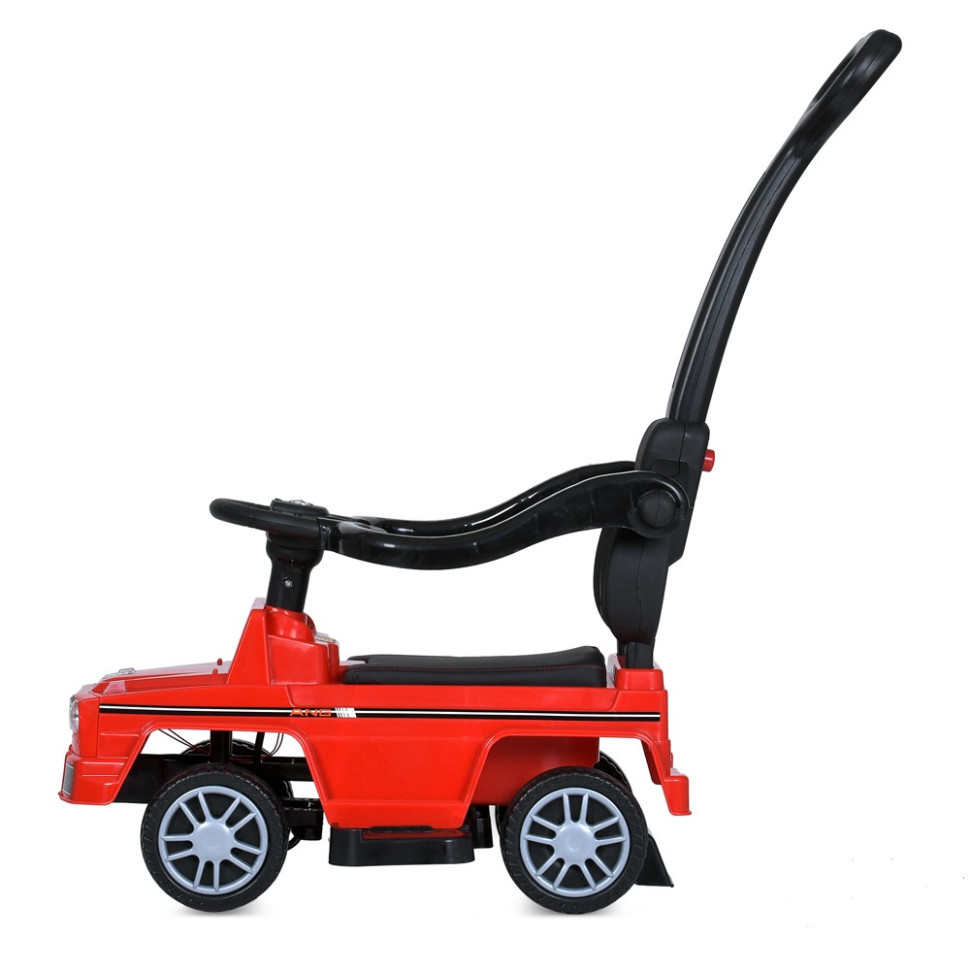 Дитяча каталка-толокар M 5043L-3 червоний, з батьківською ручкою Вінниця - фото 6