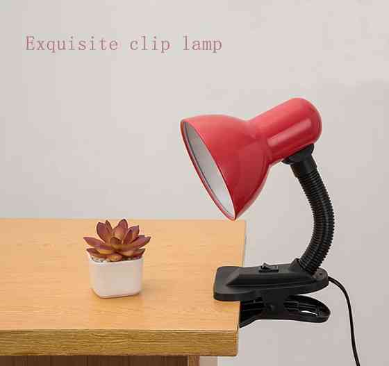 Настольная лампа китай прищепка  E27 (в наличии разные цвета) от 220V Днепр