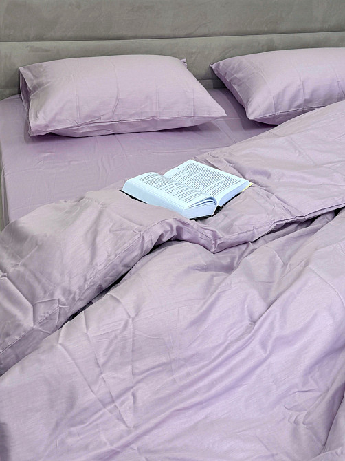 Ecotton Простирадло на резинці Ecotton 160х200 см із сатину (арт. 14-3805 Iris) світло-рожевий Коломыя - изображение 8