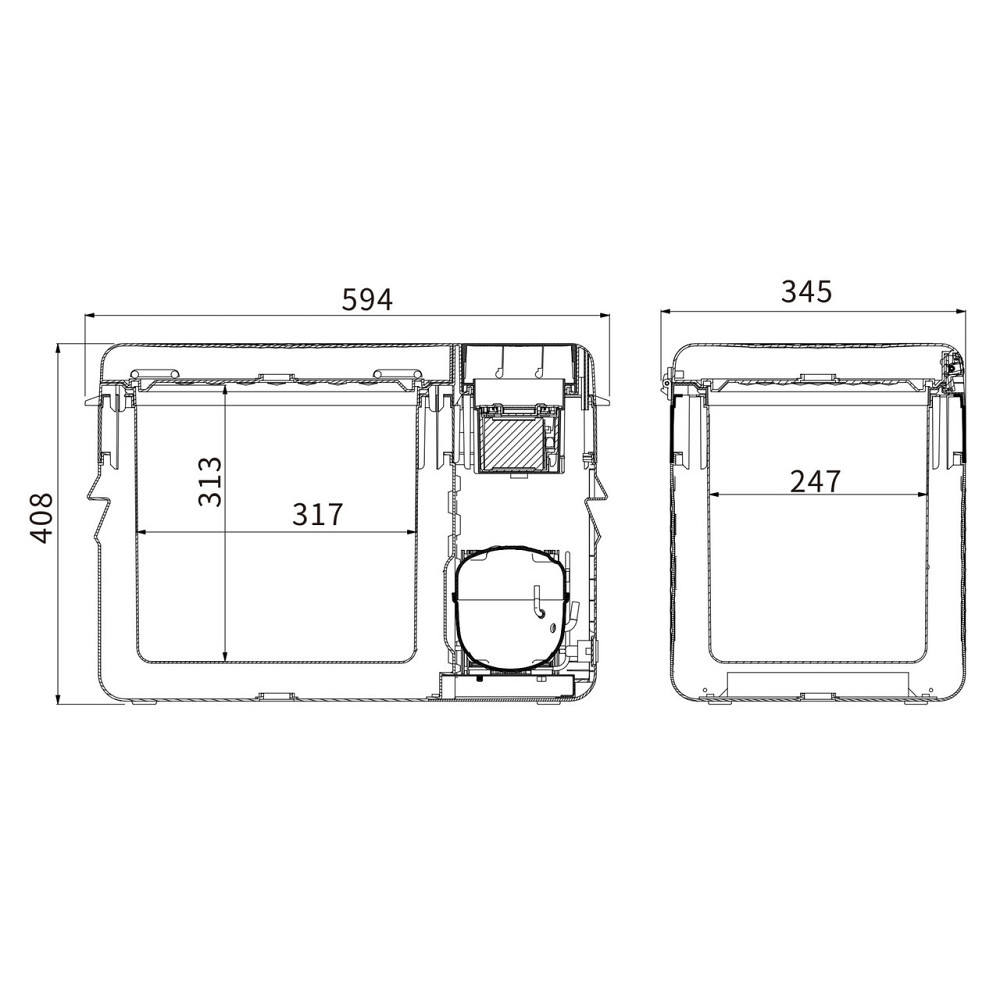 Компрессорный автохолодильник Alpicool RT25 (24 литра). До -20℃. Питание 12, 24, 220 Вольт Киев - изображение 6
