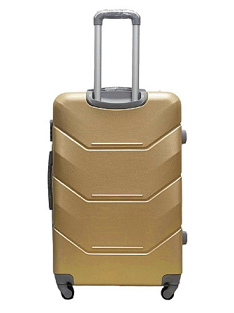 Чемодан пластиковый MILANO BAG 147 большой 75 см шампань Киев - изображение 3