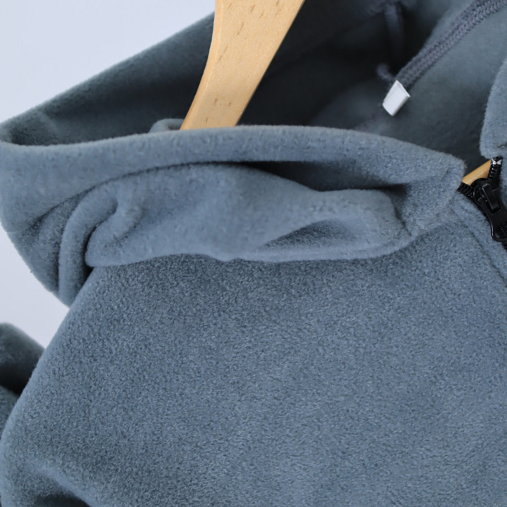 Детский теплый Флисовый термо костюм (изюпка с капюшоном + штаны палаццо)оливковый Каменец-Подольский - изображение 9