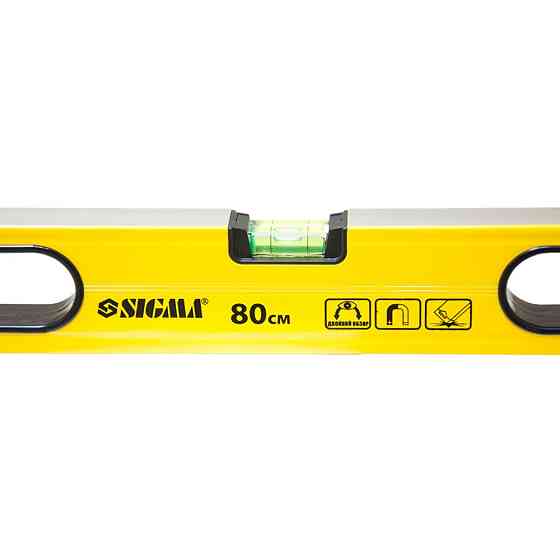 Sigma Уровень магнитный 3 капсулы + глазок 80см SIGMA (3732081) Київ