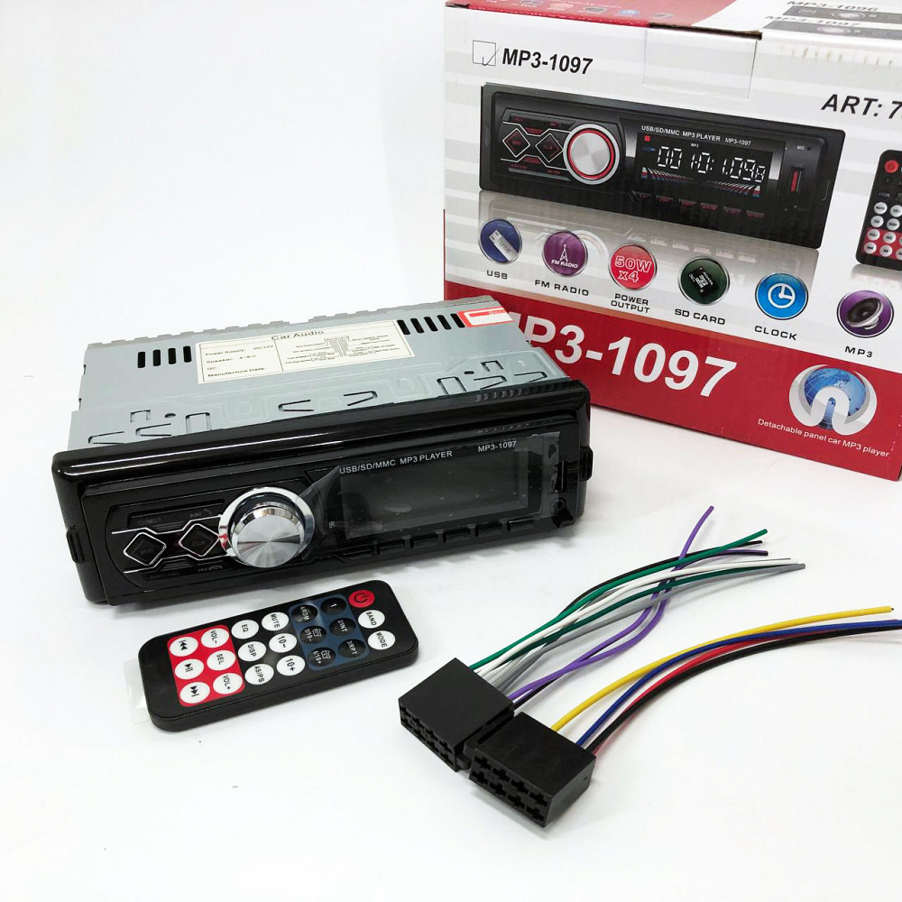 Однодінова магнітола MP3-1097 BT ISO, Автомагнітофон 1 din, Автомагнітофон 1din, Незнімні автомагнітоли YP-30 Львів - фото 19