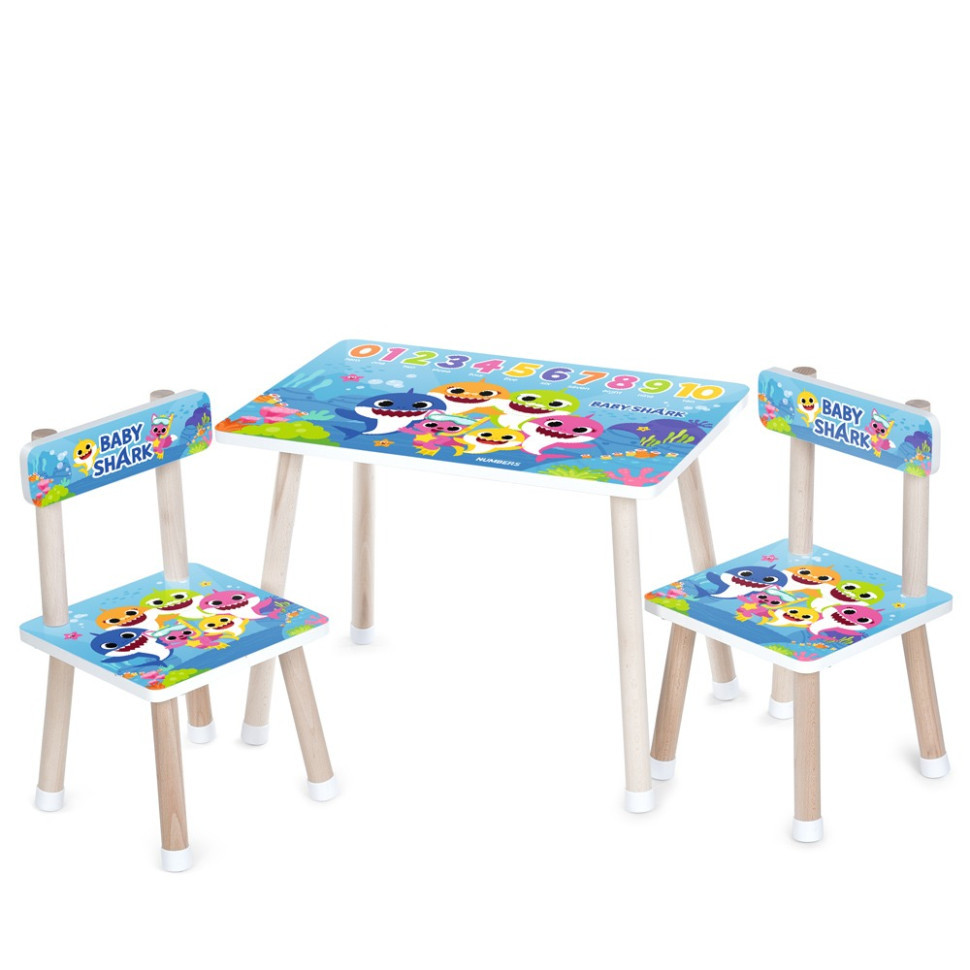 Дитячий столик M 501-20 стільниця 60 х 40 см, 2 стільчики Вінниця - фото 1