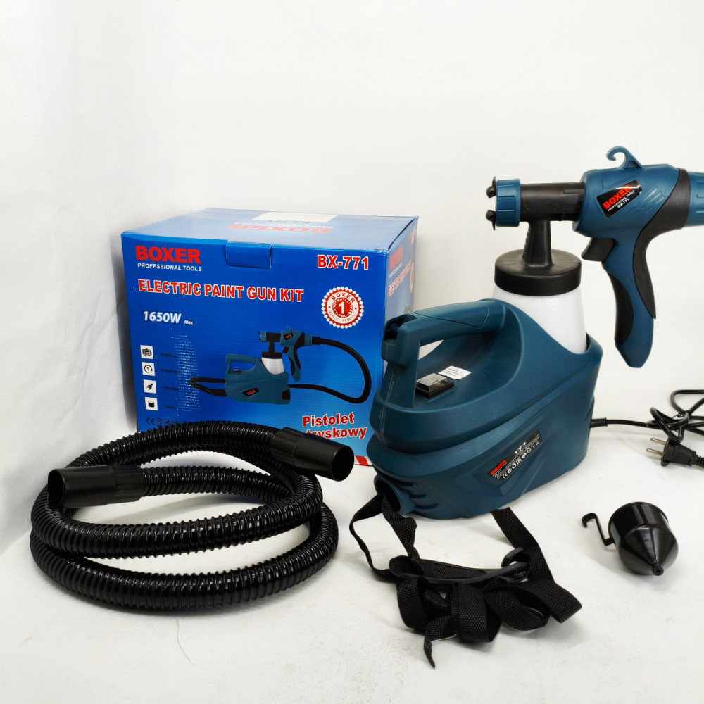 Краскопульт електричний для стін 1650 Вт Boxer BX-771 електричний фарборозпилювач SK-83 Львів - фото 9