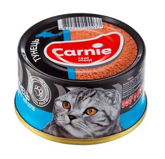 Мясной паштет для кошек Карни Carnie консервы для кошек с тунцем 100 г Винница